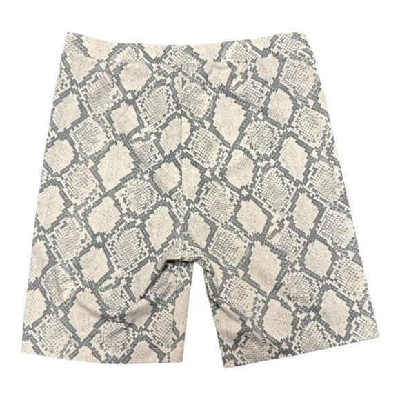 American Eagle Outfitters Athletic Biker Shorts Womens Medium Snakeprint Gray - Picture 2 of 5